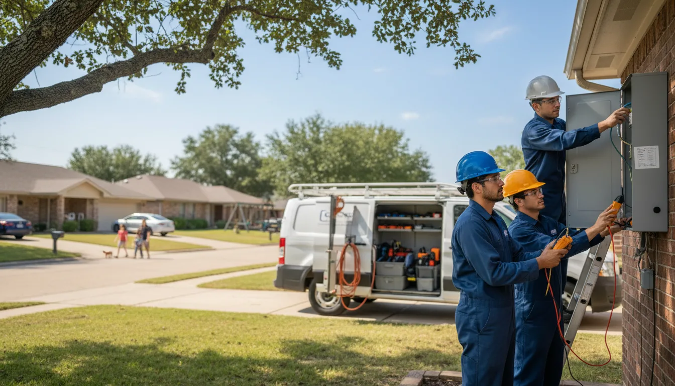 Certified electrician providing emergency electrical services in Plum City, WI